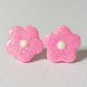 Kolczyki różowe kwiatki