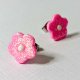Kolczyki różowe kwiatki