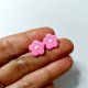 Kolczyki różowe kwiatki