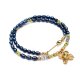Pearls /navy blue/ perły naturalne - choker /31.03.26/