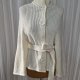 M&S kremowy kardigan wiązany w talii ponczo narzutka one size S/M