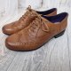 brązowe buty  damskie półbuty marki Clarks, model Hamble Oak w kolorze tan