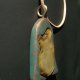 Zawieszka Wisior drewno bursztyn