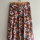 Spódnica Vintage Kwiaty Rozkloszowana Midi Retro Boho Pastelowa 40