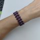 Bransoletka Beaded Choker "Fioletowa Symfonia" - Rękodzieło z Koralików