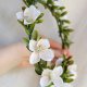 Kwiat Jabłoni – wianek komunijny i ślubny, biały wianek na komunię, romantyczny wianek boho