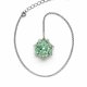 Zielony Komplet Biżuterii "Chrysolite Maxima"- Naszyjnik i Kolczyki z Kryształów Preciosa