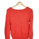 ESPRIT malinowy sweter damski luźny 34 XS