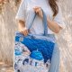 Pikowana duża torba shopper Santorini