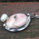 Opal z perłą - wisiorek