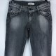 Levi's 571 slim fit szare spodnie jeans 30 / 34 - M
