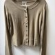 NOA NOA OLIWKOWY sweterek 10%caschmere 90%Cotton
