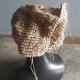 Designerska letnia czapka z lnem