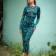 Dopasowana sukienka - Selena Deep Tropic
