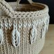 DUŻY KOSZ ZE SZNURKA BAWEŁNIANEGO