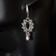 Kolczyki "Silver Chrysolite" - Wiszące, Lekkie Kolczyki z kryształów Preciosa