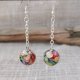 Kolczyki Owocowa Mozaika – ręcznie robione z żywicy