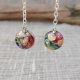 Kolczyki Owocowa Mozaika – ręcznie robione z żywicy
