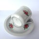 Filiżanka porcelana Wawel polski design motyw róż retro home