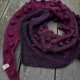 burgund bąble  / szal