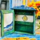 Szafka na klucze z motywem sztuki van Gogha, do przedpokoju, prezent