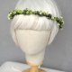 Zielony szept łąki – delikatny wianek boho, cienki, naturalny, minimalistyczny, cienki wianek na komunię, wianek na ślub