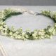 Gipsówka z leśnej polany – romantyczny wianek boho, ślubny, komunijny, delikatny
