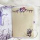Notes -  junk journal lawendowy