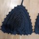 Bikini szydełkowe czarne S