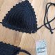 Bikini szydełkowe czarne M