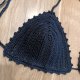 Bikini szydełkowe czarne M
