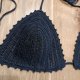 Bikini szydełkowe czarne L
