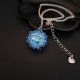 Błękitny Naszyjnik "Aqua Bohemica Maxima" z kryształów Preciosa