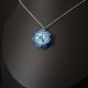 Błękitny Naszyjnik "Aqua Bohemica Maxima" z kryształów Preciosa