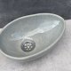 Ręcznie robiona umywalka ceramiczna nablatowa – szara, nakrapiana, minimalistyczna