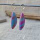 Tęczowe Kolczyki z glinki polimerowej