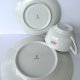 Trio porcelanowe Retsch Bavaria Zestaw śniadaniowy kwiaty lata 50-60 vintage