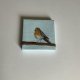 obraz ptaszek ręcznie malowany