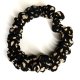 Scrunchie Gumka do Włosów Bężowe Kropki