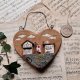 Ozdobne serce z domkami no 1
