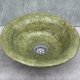 Umywalka nablatowa ceramiczna zielona – designerska misa do łazienki