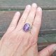 Fiolet - pierścionek regulowany