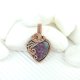 Zoisyt z rubinem wisiorek wire wrapping