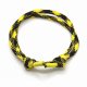 Bransoleta sznurek marynarska linka unisex żółto czarna