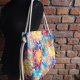 Letnia torebka bucket bag worek w kwiaty