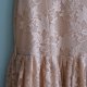 Pudrowa Koronkowa sukienka na lato