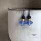 Kolczyki Cold Blue & Onyx Black