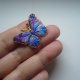 METALOWA EMALIOWANA PIN PRZYPINKA BROSZKA MOTYL MOTYLEK