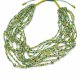 Wielorzędowy Naszyjnik z Korali Preciosa - Zielona Makrama z Regulacją