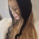 Ręcznie robiony kapturek typu bonnet | Czarny | Crochet Retro Style